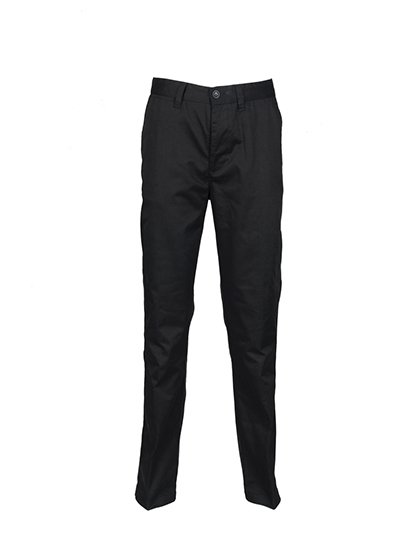 Henbury Men's 65/35 Poly/Cotton Chino – Black