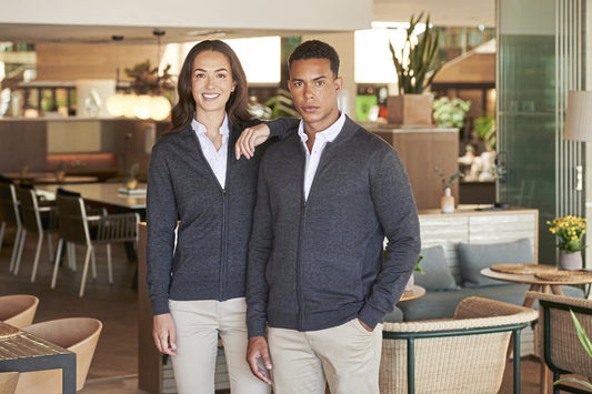 Henbury Unisex Zip Through Cardigan