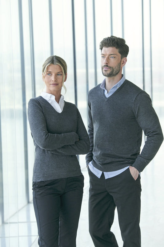 Henbury Ladies' Lightweight V-Neck Jumper