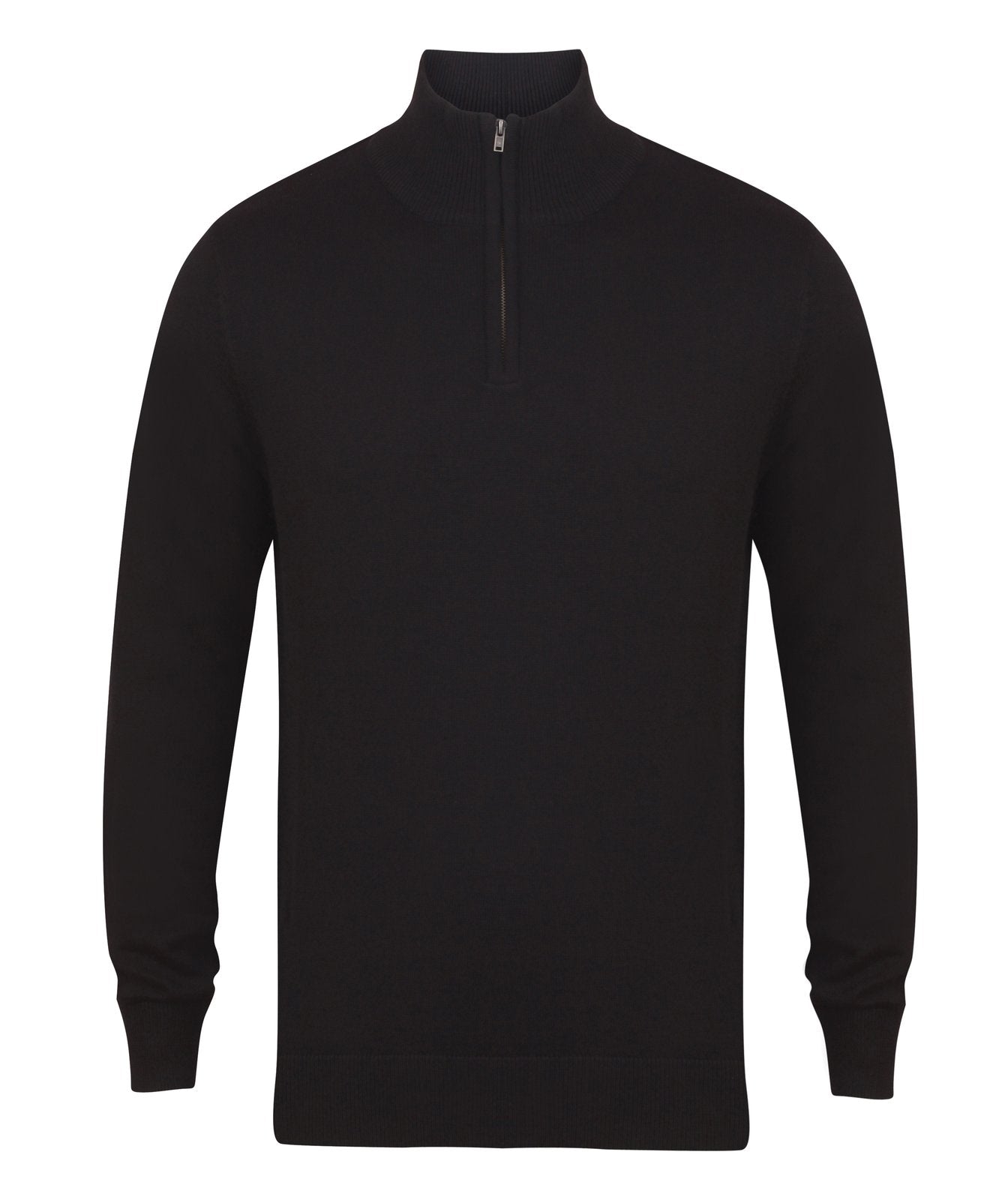 Henbury Men's Quarter Zip Jumper