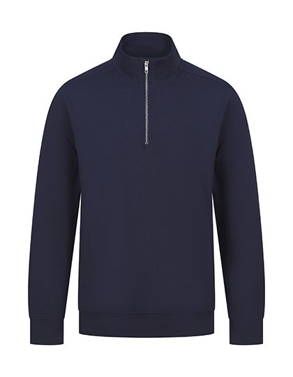 Henbury Unisex Sustainable 1/4 Zip Sweatshirt – Navy
