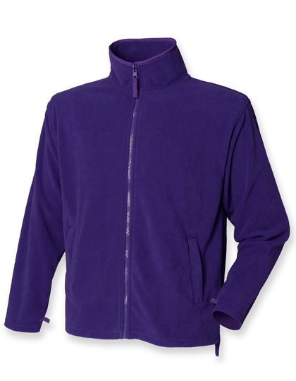 Henbury Men's Microfleece Jacket – Purple
