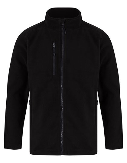 Henbury Recycled Polyester Microfleece Jacket – Black