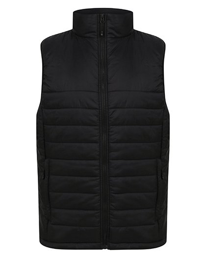 Henbury Unisex Padded Gilet – Black