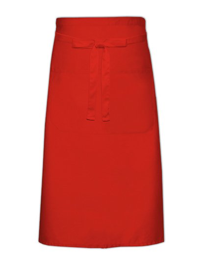 Link Kitchen Wear Cook's Apron With Pocket – Red