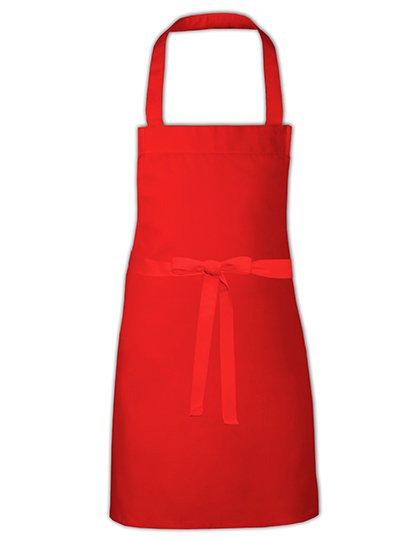 Link Kitchen Wear Kids' Cotton Barbecue Apron – Red (ca. Pantone 200)