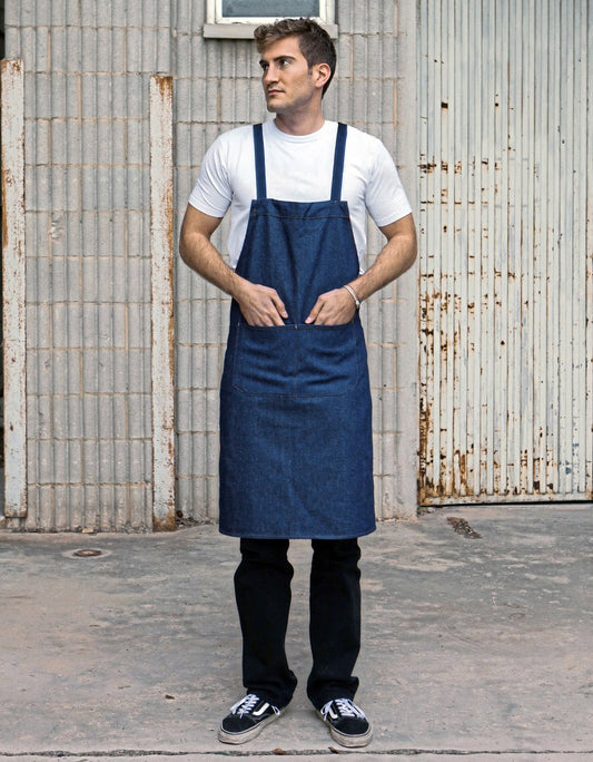 Link Kitchen Wear Hobby apron with cross bands and pocket