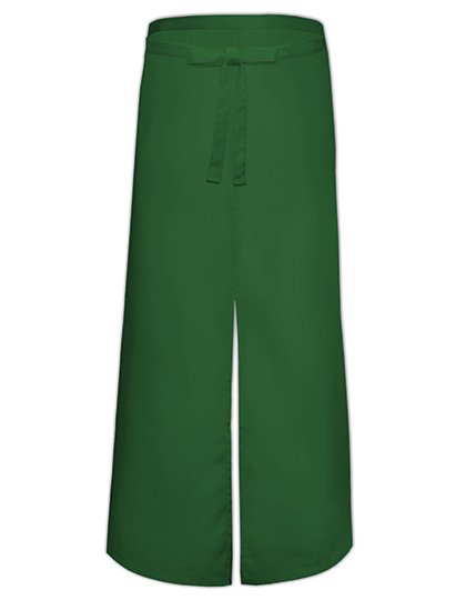 Link Kitchen Wear Bistro Apron With Split – Bottle Green