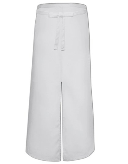 Link Kitchen Wear Bistro Apron With Split – White