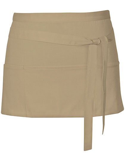 Link Kitchen Wear Cocktail Apron – Khaki (ca. Pantone 7503)
