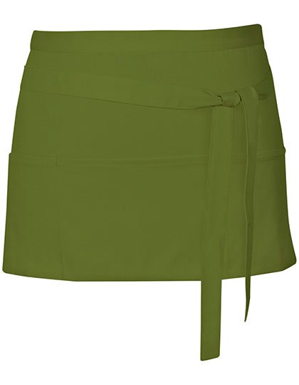 Link Kitchen Wear Cocktail Apron – Olive (ca. Pantone 378)