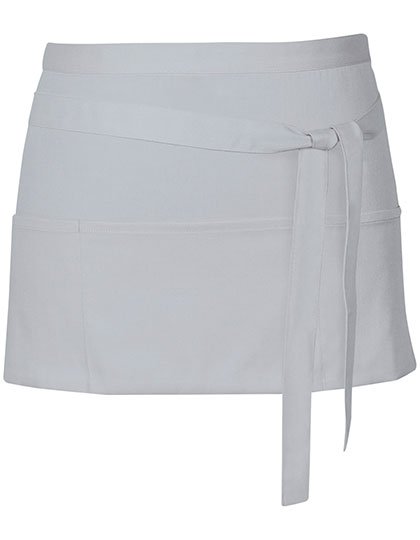 Link Kitchen Wear Cocktail Apron – Pale Grey (Silver) (ca. Pantone 428)