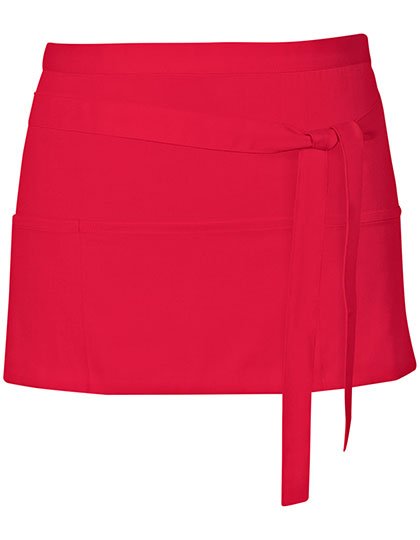 Link Kitchen Wear Cocktail Apron – Strawberry Red (ca. Pantone 186)