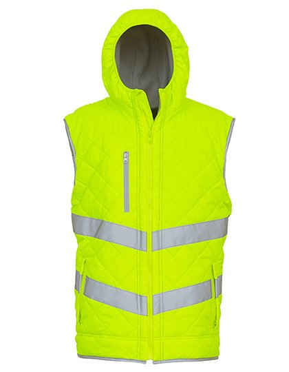 YOKO Hi-Vis Kensington Hooded Gilet – Hi-Vis Yellow