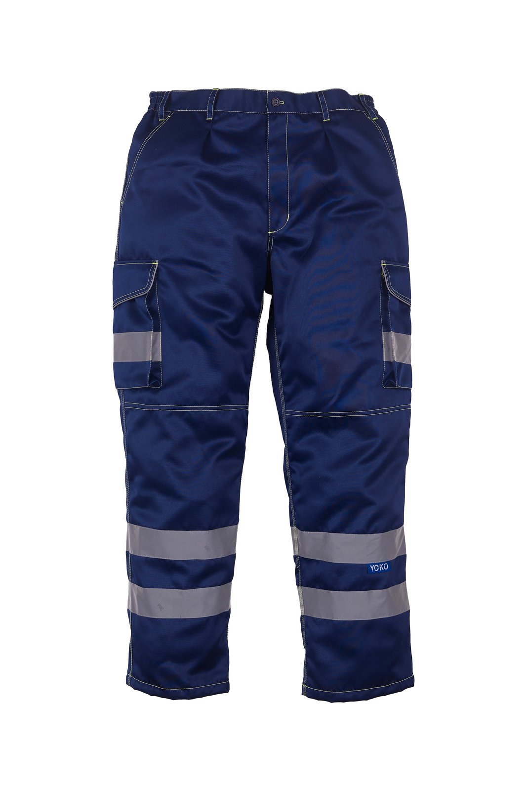 YOKO Hi-Vis Cargo Trousers With Knee Pad Pockets