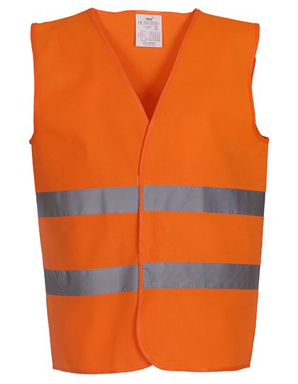 YOKO Hi-Vis 2 Bands Waistcoat – Hi-Vis Orange