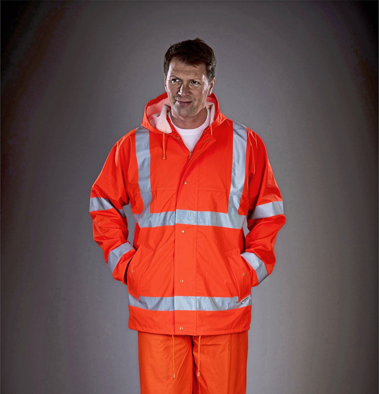 YOKO Hi-Vis Soft Flex Breathable Rain Jacket