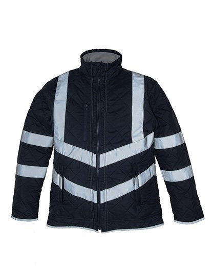 YOKO Hi-Vis Kensington Jacket With Fleece Lining – Navy