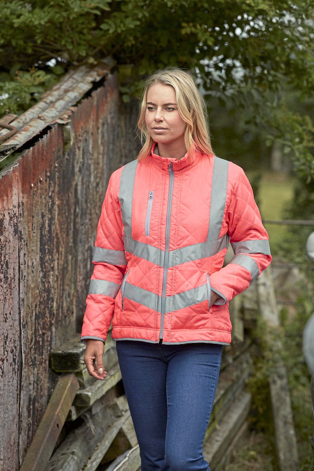 YOKO Hi-Vis Kensington Jacket With Fleece Lining