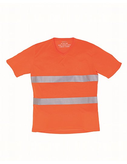 YOKO Hi-Vis Top Cool Super Light V-Neck T-Shirt – Hi-Vis Orange
