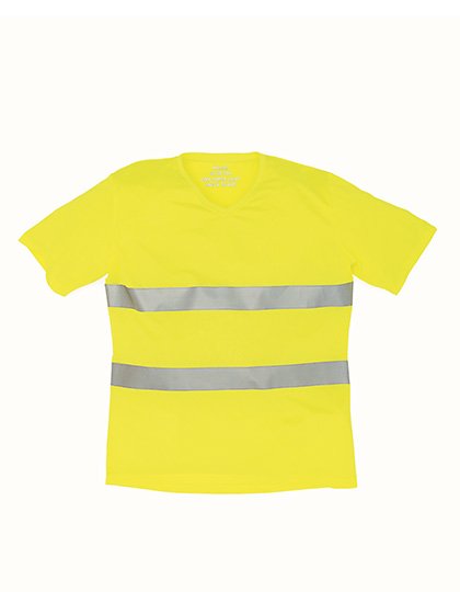 YOKO Hi-Vis Top Cool Super Light V-Neck T-Shirt – Hi-Vis Yellow