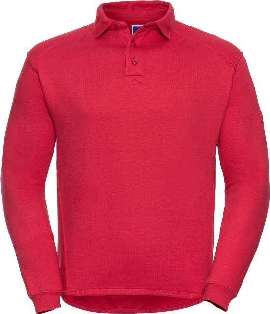 Russell Athletic Heavy Duty Workwear Collar Sweatshirt – Classic Red