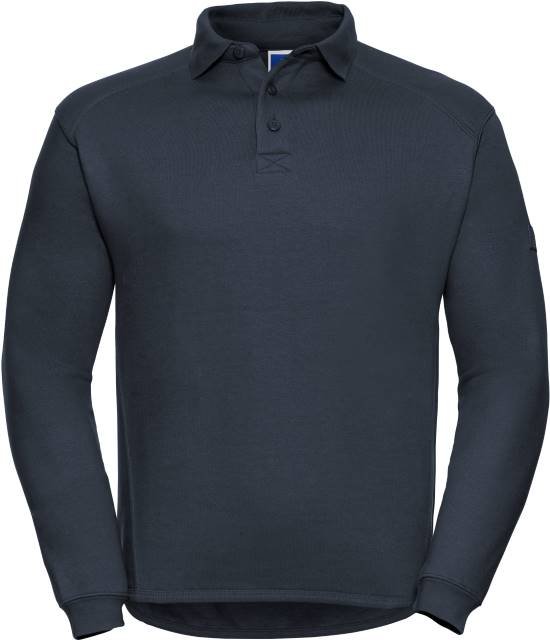 Russell Athletic Heavy Duty Workwear Collar Sweatshirt – French Navy