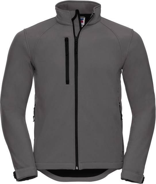 Russell Athletic Men's Softshell Jacket – Titanium (Solid)