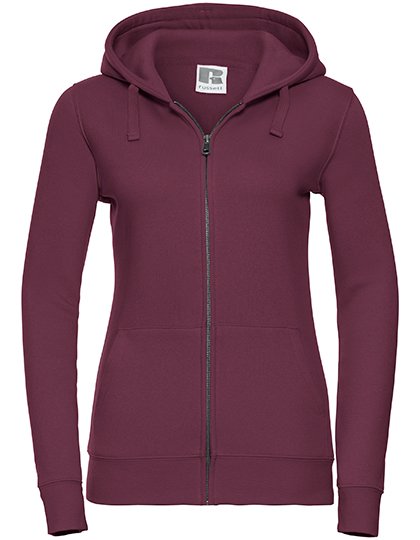 Russell Athletic Ladies' Authentic Zipped Hood Jacket – Burgundy