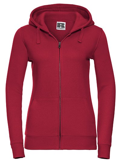 Russell Athletic Ladies' Authentic Zipped Hood Jacket – Classic Red
