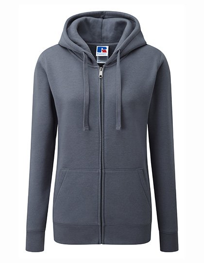 Russell Athletic Ladies' Authentic Zipped Hood Jacket – Convoy Grey (Solid)