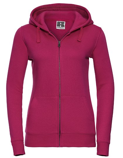 Russell Athletic Ladies' Authentic Zipped Hood Jacket – Fuchsia