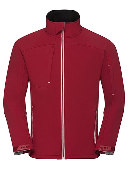 Russell Athletic Men's Bionic Softshell Jacket – Classic Red
