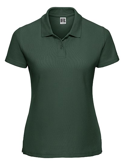 Russell Athletic Ladies' Classic Polycotton Polo – Bottle Green