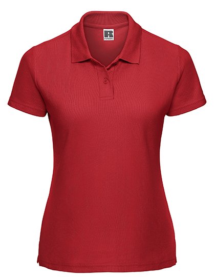 Russell Athletic Ladies' Classic Polycotton Polo – Bright Red