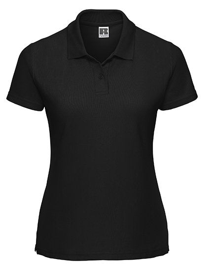 Russell Athletic Ladies' Classic Polycotton Polo – Black