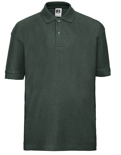 Russell Athletic Kids Classic Polycotton Polo – Bottle Green