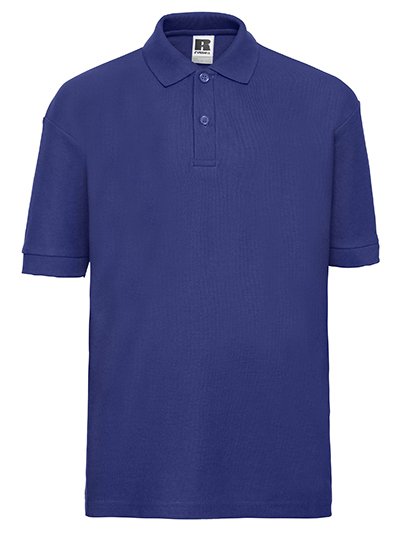 Russell Athletic Kids Classic Polycotton Polo – Bright Royal