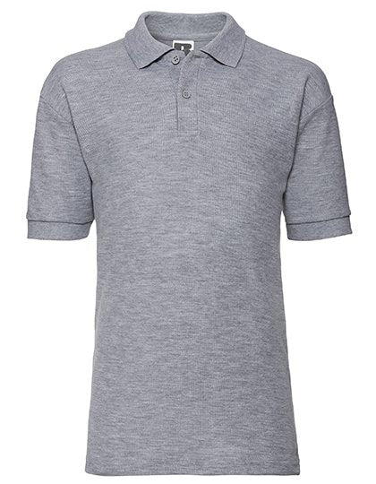 Russell Athletic Kids Classic Polycotton Polo – Light Oxford (Heather)