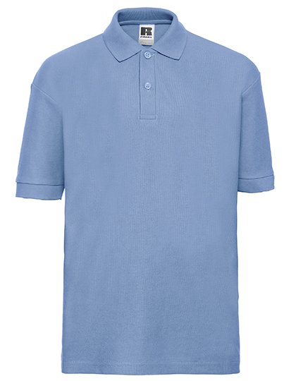 Russell Athletic Kids Classic Polycotton Polo – Sky