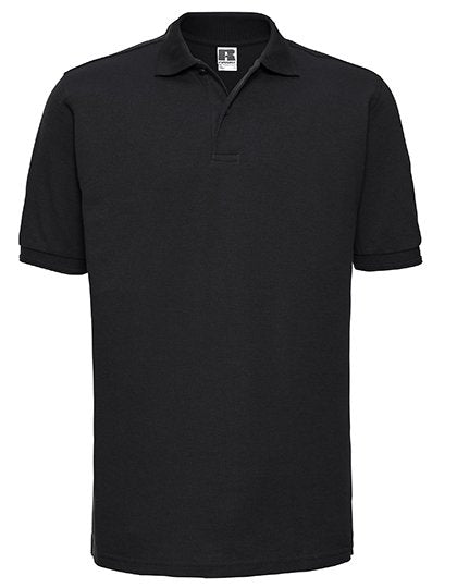 Russell Athletic Hardwearing Polycotton Polo – Black