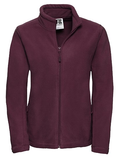 Russell Athletic Ladies' Full Zip Outdoor Fleece – Burgundy