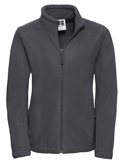 Russell Athletic Ladies' Full Zip Outdoor Fleece – Convoy Grey (Solid)