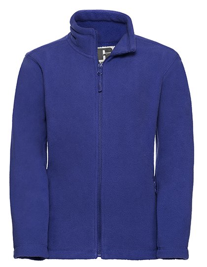 Russell Athletic Kids Full Zip Outdoor Fleece – Bright Royal