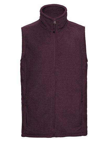 Russell Athletic Men's Outdoor Fleece Gilet – Burgundy