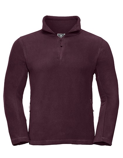 Russell Athletic Quarter Zip Outdoor Fleece – Burgundy