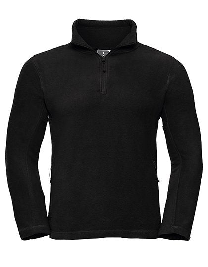 Russell Athletic Quarter Zip Outdoor Fleece – Black